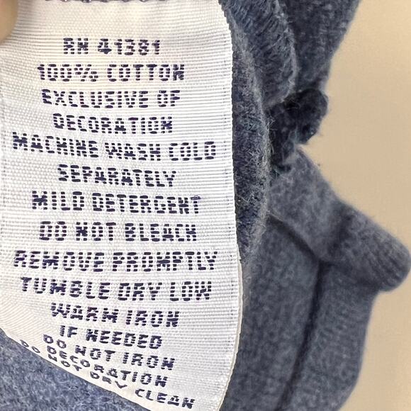 Polo Ralph Lauren 1/4 Zip Up Navy Blue Sweater Pullover Orange Pony Size XL - Picture 6 of 6